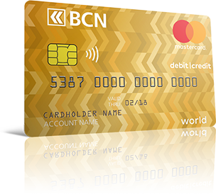 Carte Mastercard Flex BCN Or 