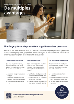Vignette brochure Carte de crédit Argent