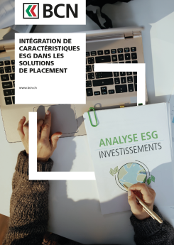 Vignette brochure Intégration de caractéristiques ESG dans les solutions de placement